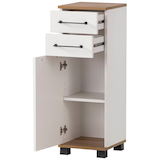 Artikelbild 1 für MÖBELPARTNER Badschrank Jelda 154177 eiche landhaus, weiß 30,3 x 32,6 x 88,1 cm, Artikelnummer 172209