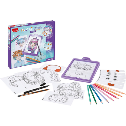 Artikelbild für Maped® Creativ Zeichenprojektor Avatar Manga lila, Artikelnummer 300697