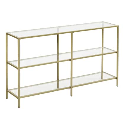 Artikelbild 2 für VASAGLE Konsolentisch rechteckig Glas gold 130,0 x 30,0 x 73,3 cm, 1 St., Artikelnummer 289799