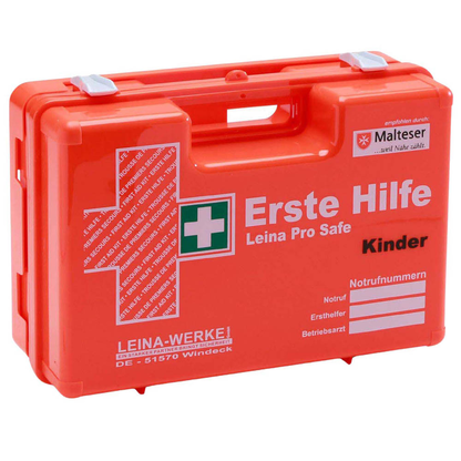 Artikelbild für LEINA-WERKE Erste-Hilfe-Koffer Pro Safe Kinder DIN 13157 + Erweiterung orange, Artikelnummer 565919