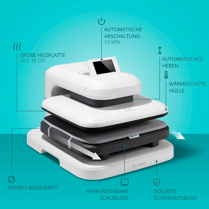 Artikelbild 18 für LOKLiK ImPress™Auto 2 Smart Transferpresse 38,1 x 38,1 cm, 1 St., Artikelnummer 536518