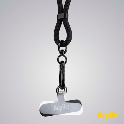 Artikelbild 4 für Aqiila® LANYARD Handykette Ladekabel schwarz, Kabellänge: 0,3 - 1,5 m, 60 Watt, Artikelnummer 739486