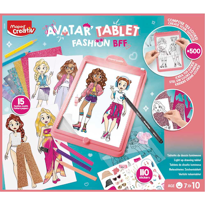 Artikelbild für Maped® Creativ Zeichenprojektor AVATAR TABLET FASHION BFF rosa, Artikelnummer 798106