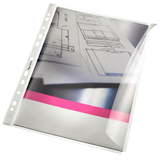 Artikelbild 1 für bene Prospekthüllen DIN A4 transparent genarbt 0,12 mm, 10 St., Artikelnummer 312231