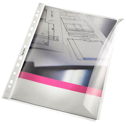 Artikelbild für bene Prospekthüllen DIN A4 transparent genarbt 0,12 mm, 10 St., Artikelnummer 312231