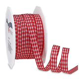 Artikelbild 1 für PRÄSENT Geschenkband Vichy matt rot/weiß 10,0 mm x 20,0 m, Artikelnummer 826851