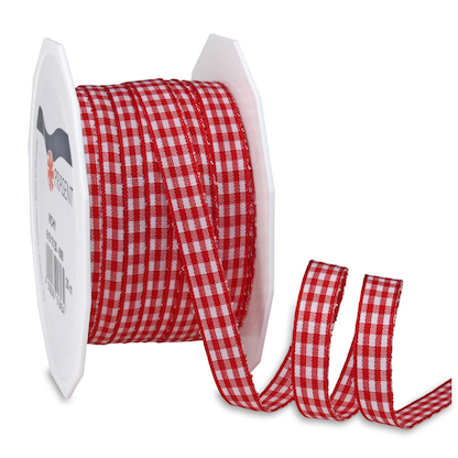Artikelbild für PRÄSENT Geschenkband Vichy matt rot/weiß 10,0 mm x 20,0 m, Artikelnummer 826851