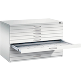 Artikelbild 1 für CP 7100 Planschrank lichtgrau 10 Schubladen 110,0 x 76,5 x 76,0 cm, 1 St., Artikelnummer 682043