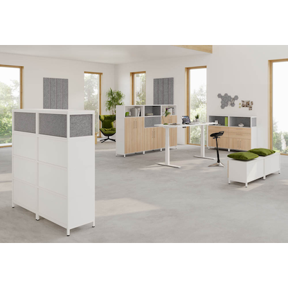 Artikelbild 6 für HAMMERBACHER Aktenregal-Element FlexWall weiß 80,0 x 40,0 x 35,2 cm, 1 St., Artikelnummer 949513