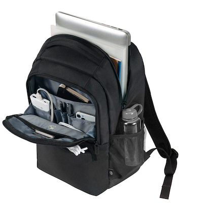 Artikelbild 2 für DICOTA Laptop-Rucksack Eco Core Kunstfaser schwarz 24,0 l bis 44,0 cm (17,3 Zoll), Artikelnummer 371249
