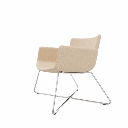 Artikelbild 2 für fm Sessel LODUS sand chrom Stoff 86,0 x 72,0 x 80,0 cm, 1 St., Artikelnummer 448559