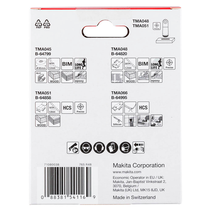 Artikelbild 5 für makita B-67505 Tauchsägeblätter-Set 4 St., 4 St., Artikelnummer 932671