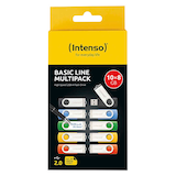 Artikelbild 1 für Intenso USB-Sticks Basic Line blau, gelb, grün, orange, schwarz 8 GB, 10 St., Artikelnummer 453468
