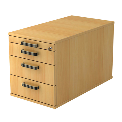 Artikelbild für HAMMERBACHER Solid TC30 Rollcontainer buche 4 Auszüge 42,8 x 80,0 x 51,2 cm, Artikelnummer 862925