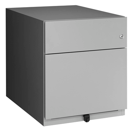 Artikelbild für BISLEY Note Rollcontainer silber 2 Auszüge 42,0 x 56,5 x 49,5 cm, Artikelnummer 493445