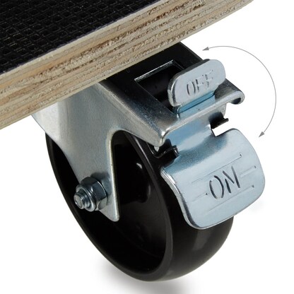 Artikelbild 2 für relaxdays Transportroller schwarz 58,0 x 30,0 x 11,5 cm bis 400,0 kg, Artikelnummer 451292