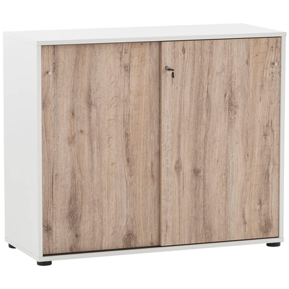 Artikelbild 12 für MÖBELPARTNER Regalschrank 400, 701771 weiß, wildeiche 100,1 x 41,0 x 167,2 cm, 1 St., Artikelnummer 774053