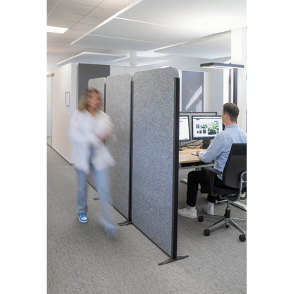 Artikelbild 4 für MAUL Akustik-Trennwand MAULcocoon 9701002, dunkelgrau 100,0 x 182,0 cm, 1 St., Artikelnummer 156579