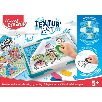 Artikelbild 7 für Maped® Creativ Magische Maltafel TEXTUR´ART Ritter türkis, Artikelnummer 300469