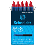 Artikelbild 1 für Schneider One Change Tintenrollerminen rot 0,6 mm 5 St., Artikelnummer 621296