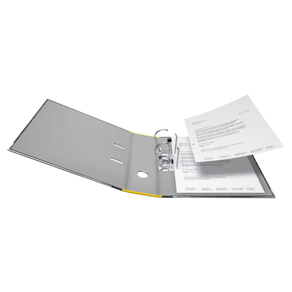 Artikelbild 3 für FALKEN Recycling Ordner gelb marmoriert Karton 8,0 cm DIN A4, 1 St., Artikelnummer 872283