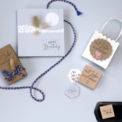 Artikelbild 4 für artoz Motivstempel Mit Liebe gemacht 4,0 x 6,0 cm, 1 St., Artikelnummer 129037