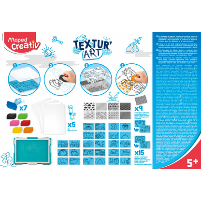 Artikelbild 8 für Maped® Creativ Magische Maltafel TEXTUR´ART Ritter türkis, Artikelnummer 300469