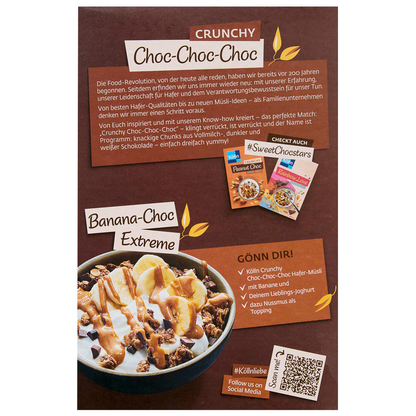 Artikelbild 3 für Kölln Chrunchy Choc Choc Hafer Müsli 400,0 g, 1 St., Artikelnummer 296198