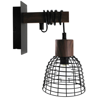 Artikelbild für meet powered by PAPERFLOW Maryland Wandleuchte schwarz, akazie, Artikelnummer 676096