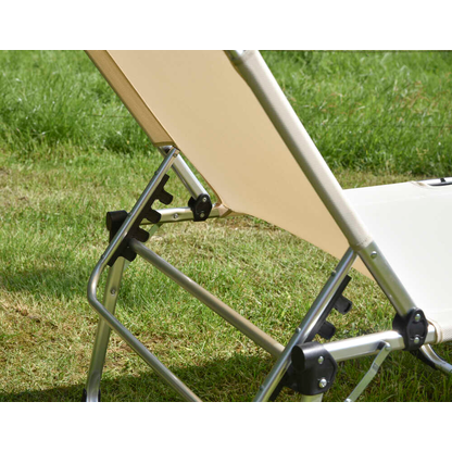 Artikelbild 4 für Garden Pleasure Sonnenliege ABACO braun Aluminium, Artikelnummer 795868