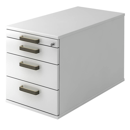 Artikelbild für HAMMERBACHER Solid TC30 Rollcontainer weiß 4 Auszüge 42,8 x 80,0 x 51,2 cm, Artikelnummer 858833