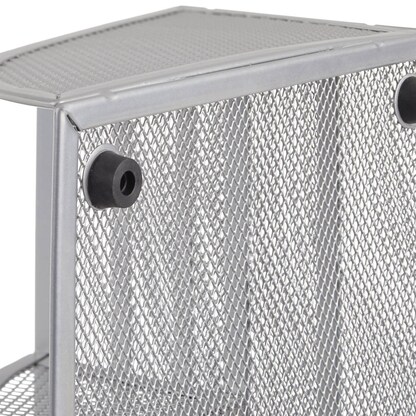 Artikelbild 5 für relaxdays Schreibtisch-Organizer silber Metall 5 Fächer 25,5 x 18,0 x 10,5 cm, Artikelnummer 516833