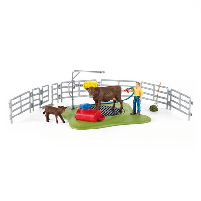 Artikelbild für Schleich® Farm World 42529 Kuh Waschstation Spielfiguren-Set, Artikelnummer 603727