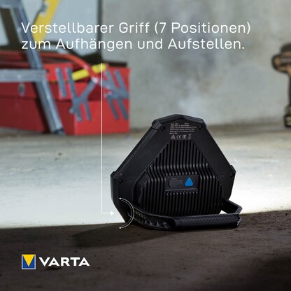 Artikelbild 8 für VARTA Work Flex Stadium Light LED Akku-Baustrahler schwarz 12 W, Artikelnummer 626752