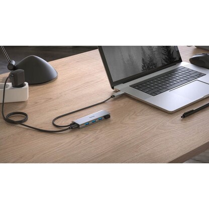 Artikelbild 5 für hama USB-Hub 4-fach grau, Artikelnummer 919199