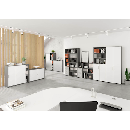 Artikelbild 5 für HAMMERBACHER Aktenregal 968RE grafit 80,0 x 40,0 x 215,6 cm, 1 St., Artikelnummer 992735