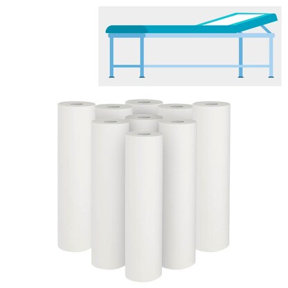 Artikelbild für FRIPA Ärztekrepp duo-line+ 2-lagig weiß 50,0 cm x 50,0 m, 9 Rollen, Artikelnummer 263539