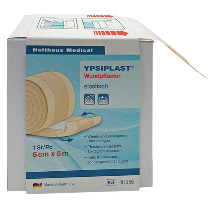 Artikelbild 2 für Holthaus Medical Pflaster YPSIPLAST® 40256 beige 6,0 cm x 5,0 m, 1 St., Artikelnummer 656637