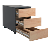 Artikelbild 1 für VCM my office Dalosa Rollcontainer anthrazit, eiche 3 Auszüge 39,0 x 70,0 x 55,0 cm, Artikelnummer 911291