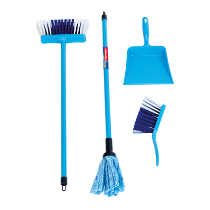Artikelbild für klein Kinder-Putzset Wischmoppset Vileda 6796 blau , 4 St., Artikelnummer 105886