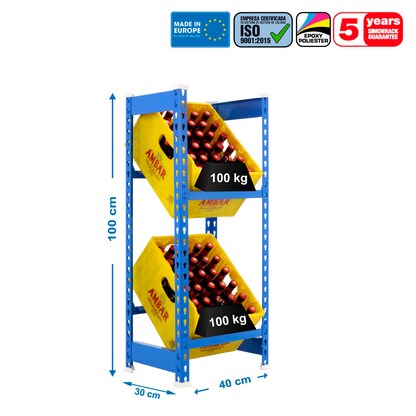 Artikelbild 2 für Simonrack Getränkekistenregal SIMONBOTTLE 2 8435104962398 blau 40,0 x 30,0 x 100,0 cm, Artikelnummer 980512