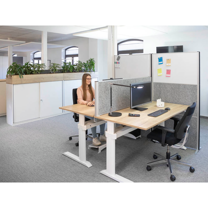 Artikelbild 4 für MAUL Akustik-Tischtrennwand MAULconnecto 9752295, hellgrau 120,0 x 51,5 cm, 1 St., Artikelnummer 156966