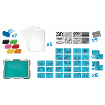 Artikelbild 6 für Maped® Creativ Magische Maltafel TEXTUR´ART Ritter türkis, Artikelnummer 300469