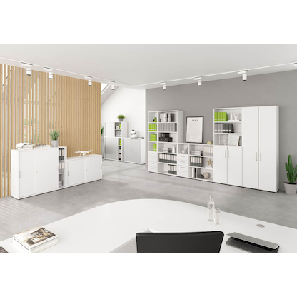 Artikelbild 5 für HAMMERBACHER Aktenregal 968RE weiß 80,0 x 40,0 x 215,6 cm, 1 St., Artikelnummer 992958