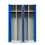 Artikelbild 1 für Gürkan Spind lichtgrau, enzianblau 104996, 2 Schließfächer 117,0 x 50,0 x 180,0 cm, Artikelnummer 560413