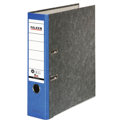 Artikelbild für FALKEN Recycling Ordner blau marmoriert Karton 8,0 cm DIN A4, 1 St., Artikelnummer 872263
