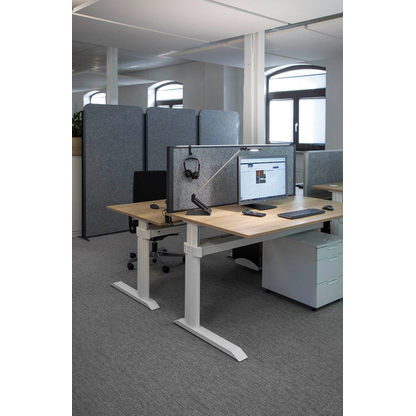 Artikelbild 3 für MAUL Akustik-Tischtrennwand MAULconnecto Uplight 9761289, dunkelgrau 120,0 x 51,5 cm, 1 St., Artikelnummer 156994