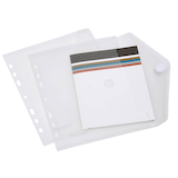 Artikelbild 1 für FolderSys Dokumententaschen DIN A5 transparent genarbt 0,20 mm, 10 St., Artikelnummer 994434