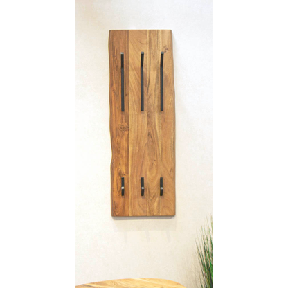 Artikelbild 4 für HAKU Möbel Wandgarderobe 52976 akazie Holz 6 Haken 36,0 x 100,0 cm, Artikelnummer 340259
