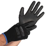 Artikelbild 1 für HYGOSTAR unisex Arbeitshandschuhe Black Ace Touch schwarz Größe 9, 12 Paar, Artikelnummer 652137